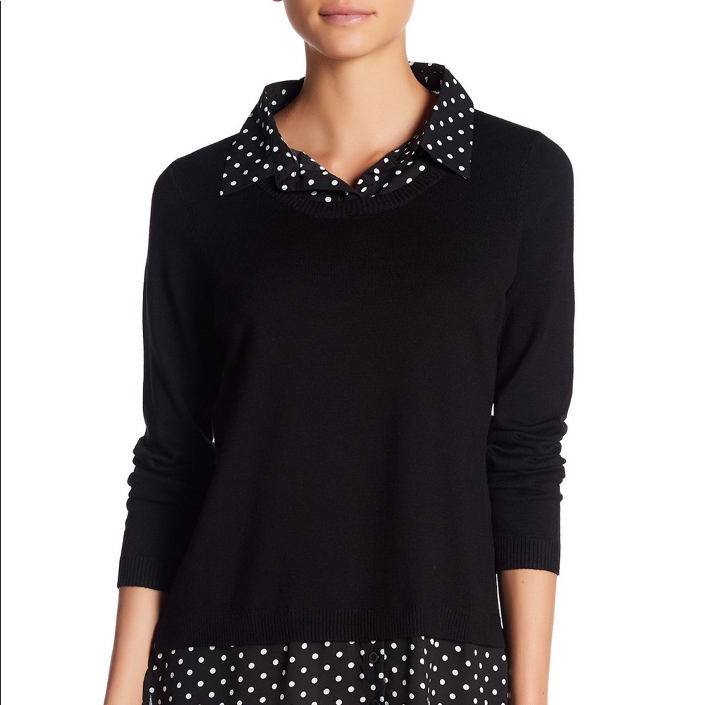 Shirttail Twofer Sweater